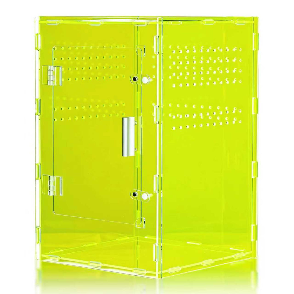 8x8x12 Acrylic Reptile Tank – Cyberpunk Light Green