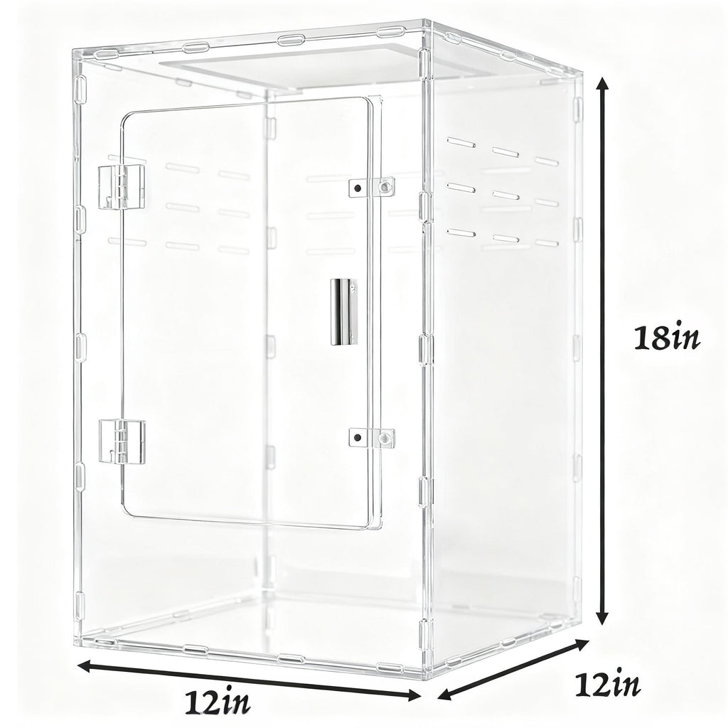 MonsterBox 12"12"18" Acrylic Reptile Enclosure